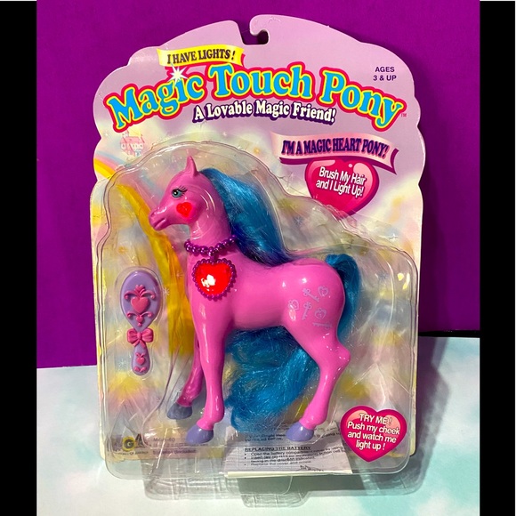 MAGIC TOUCH PONY VINTAGE 90s MAGIC HEART PONY MARIAH HEARTS LIGHT UP & BLINK - Picture 1 of 16